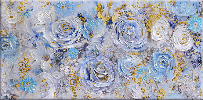 Картина "Голубое изобилие 3" коллекция Арт Декор 