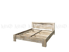 Ривьера Кровать 1,6м (Дуб Юкон, Бетон темный) С/Г Ривьера Кровать 1,6м (Дуб Юкон, Бетон темный) С/Г