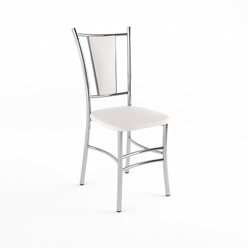 Стул хром "Марсель" (белый 110)