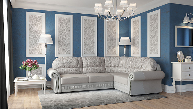 Угловой диван  "София 2Т-У-1Я/1Я-У-2Т " 