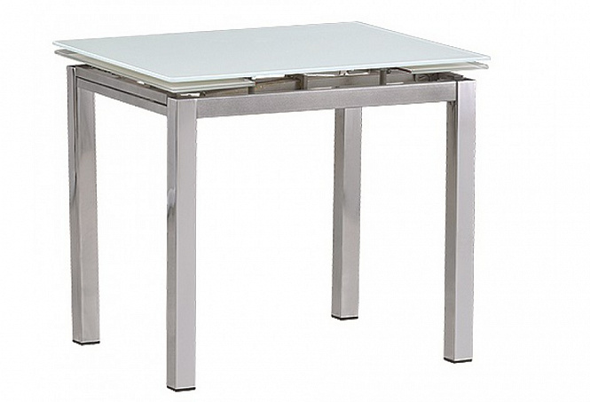 Стол обеденный MIX-1 (800-1200x650х760) SUPER WHITE (экстра белый)