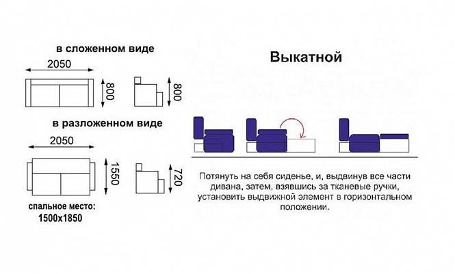 ДИВАН-КРОВАТЬ ТРОЯ