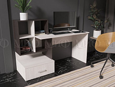 Стол компьютерный №8 (Сандал светлый/Дуб венге)