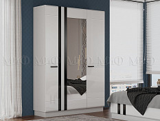 Магнолия Шкаф 3-х ств. (Белый глянец) Магнолия Шкаф 3-х ств. (Белый глянец)