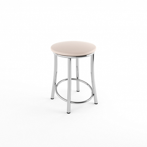 Табурет хром "Лира" (бежевый 120)