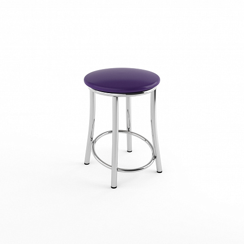 Табурет хром "Лира" (фиолетовый 873)