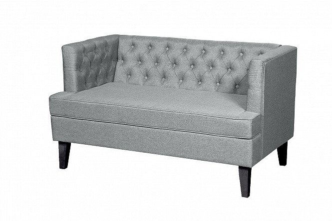 Диван Фьюджи_Китон серый_ножки венге 