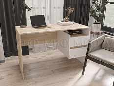 Стол компьютерный №9 (Дуб сонома / Белый) Стол компьютерный №9 (Дуб сонома / Белый)