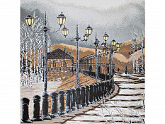 Диван "Лидер"/№1/купон Фонари (жаккард)/Савана грей/025 Кайман черный/Кант F1