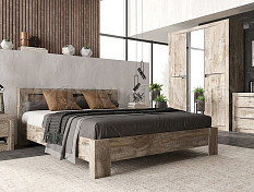 Ривьера Шкаф 3-х (Дуб Юкон, Бетон темный) С/Г