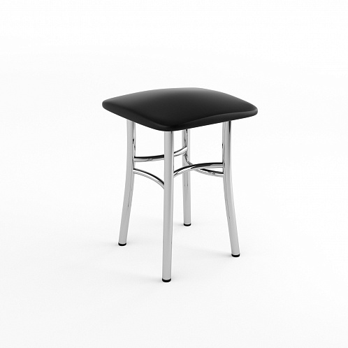 Табурет хром "Классик" (черный 140)