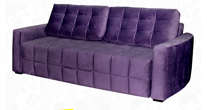 Диван-кровать "Бремен-1" вариант №2 (Мора фиолетовый) СК