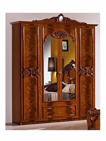Шкаф 4-дверный зеркальный «Ольга»