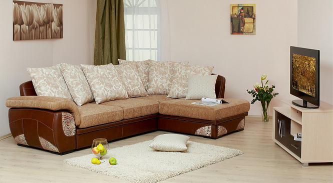 Угловой диван «Неаполь» 1 (2Т-1ПФ)