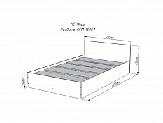 МС Мори Кровать КРМ 1200.1