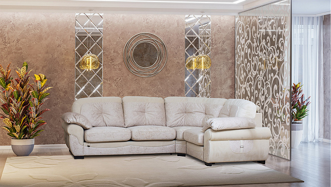 Диван угловой «Дион» (2Т-У-1Я)