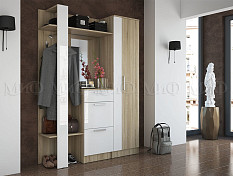 Мартина Шкаф платяной (Белый, сонома) Мартина Шкаф платяной (Белый, сонома)