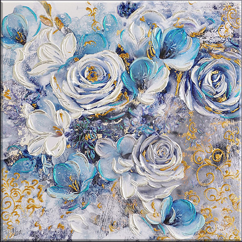 Картина "Голубое изобилие 1" коллекция Арт Декор 