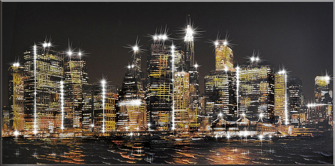 Картина "Огни большого города" коллекция Арт Декор 