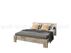 Ривьера Кровать 1,6м (Дуб Юкон, Бетон темный) С/Г Ривьера Кровать 1,6м (Дуб Юкон, Бетон темный) С/Г