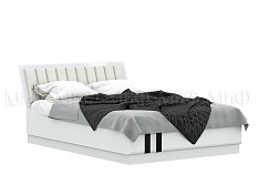 Магнолия Кровать 1,6 с ПМ (Белый глянец) Магнолия Кровать 1,6 с ПМ (Белый глянец)