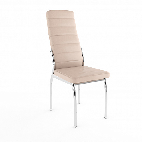 Стул хром "Барон Полоса" (бежевый 120)