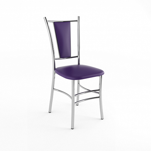 Стул хром "Марсель" (фиолетовый 873)