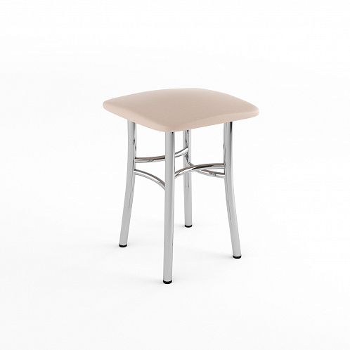 Табурет хром "Классик" (бежевый 120)