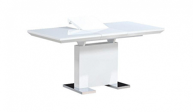 Стол обеденный Surf (1200-1600x800x760) WHITE HIGLOSSY