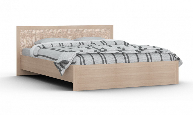 "GL" Кр-01 (1800) (к) кровать, венге/кожа