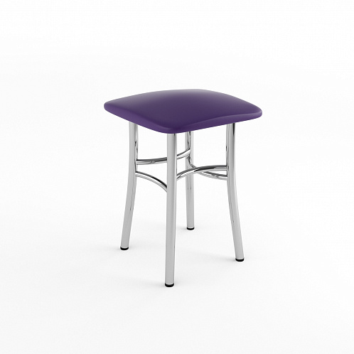 Табурет хром "Классик" (фиолетовый 873)
