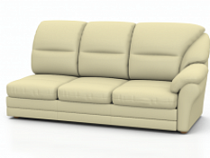 САН-РЕМО , диван-кровать трехместный,прямой, с подлокотником правым,м-зм "седафлекс",(289 662, Nabuk 20, Nabuk 20, Nabuk 20,0), к.3)