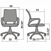 Кресло CS-9 PPL №22 (красный,сетка,м-зм "Пиастра") 