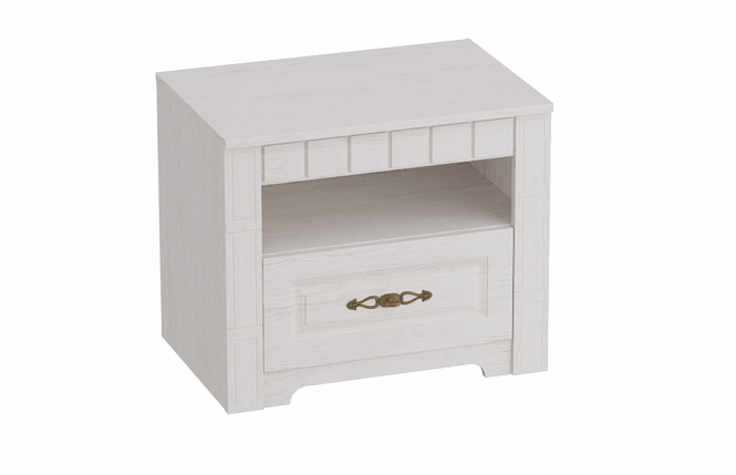 Тумба прикроватная "Прованс" (Бодега белая / Патина премиум)
