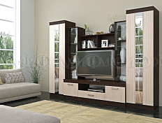 Атлантида-2 Гостиная (Дуб беленый, Венге)