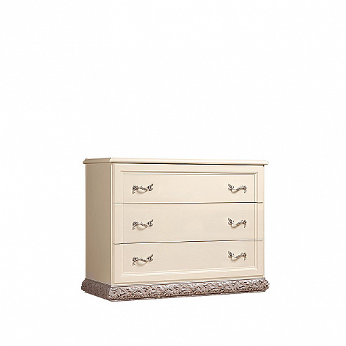 Комод Тиффани (три ящика)  ТФКМ-1 (штрих-серебро)