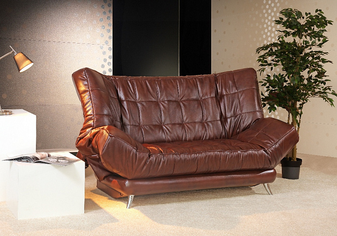 СОЛО-09 (диван-кровать двухместный maxi,прямой,м-зм "клик-клак") (360 071,Boston chocolate,Boston chocolate,Boston chocolate, 0) кат.2