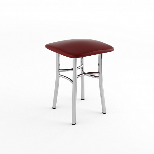 Табурет хром "Классик" (бордо 703)