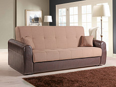 АЛЛЕГРО-01М(О), диван-кровать трехместный, прямой, механизм «книжка» (300 739, Savoy Beige,Savoy Beige,В/к Молеро 320, 0)