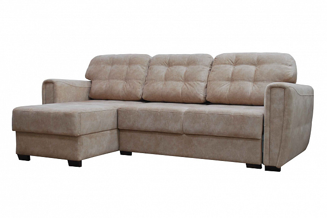 Диван угловой "Байрон" #2 ("Подушки: Lambre 01 (велюр, 10 кат)Сидение и спинка: Lambre 01 (велюр, 10 кат)Подлокотнтки: Lambre 01 (велюр, 10 кат)