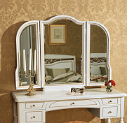 Зеркало к столу туалетному "Луиджи" (бел.зол.)