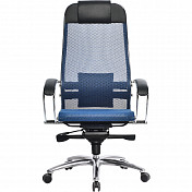 Кресло "Samurai S-1.03" Синий ,Сетчатая ткань, армированная высокопрочным арамидным волокном